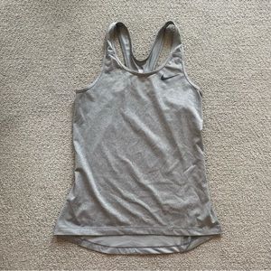 Nike Gray Racerback Tank Top Size S